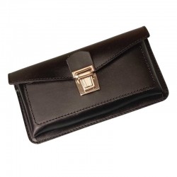 Portacellulare da Cintura in Cuoio Nero